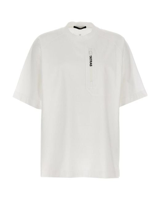 Tatras White Logo-Print Cotton T-Shirt for men