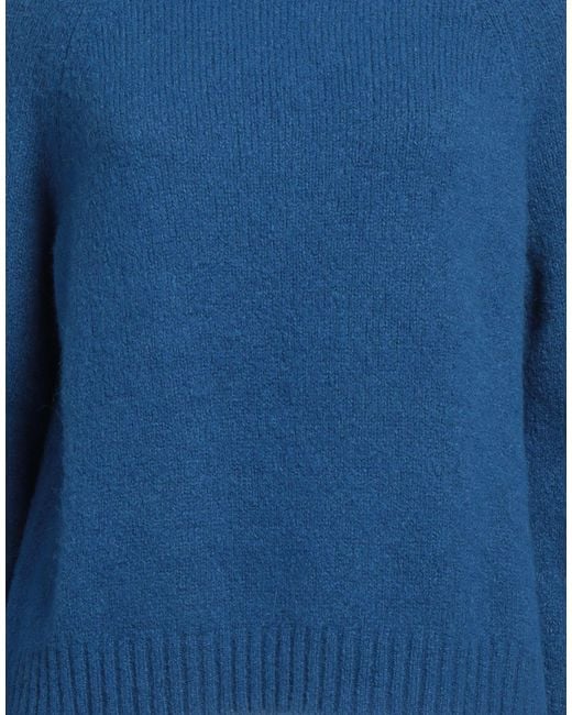 Weekend by Maxmara Blue Solid Color Knit Sweater