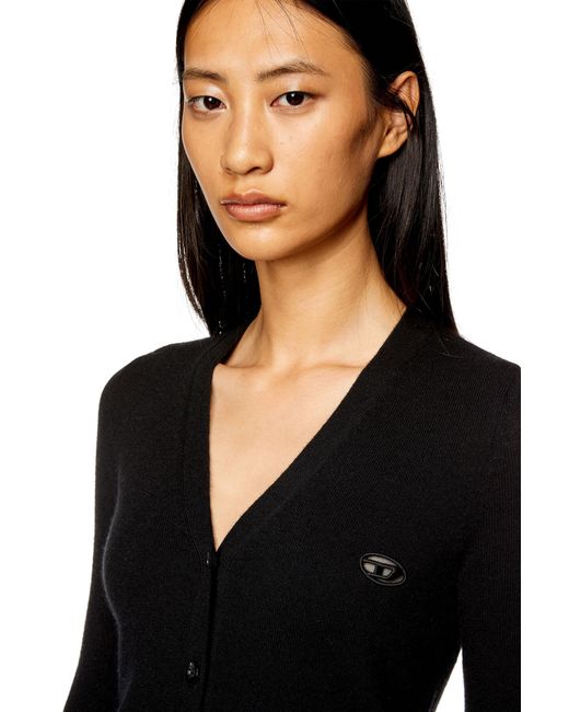 DIESEL Black M-Arte V-Neck Knitted Cardigan