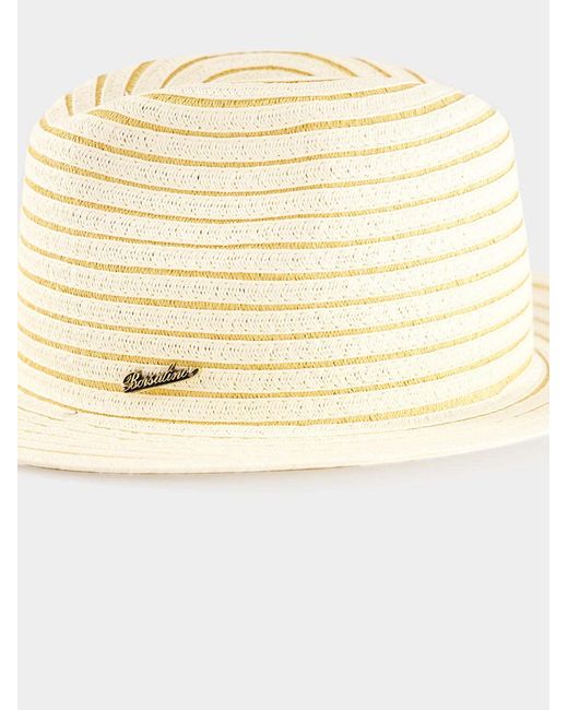 Borsalino Natural Leo Fedora Hat for men