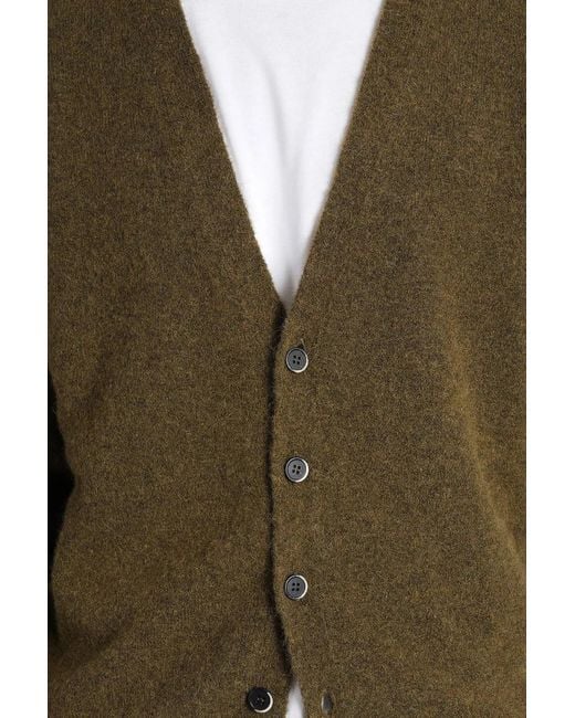 Barena Green Gajola V-Neck Cardigan for men