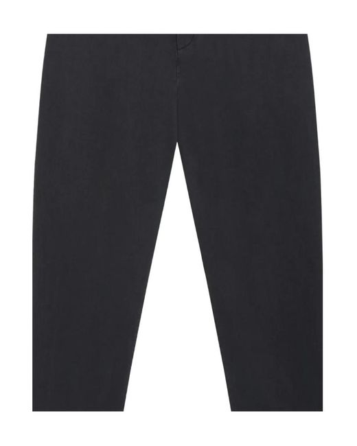 Dondup Blue Flat-Front Trousers for men