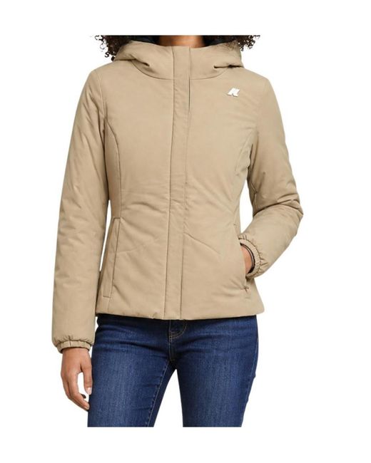 K-Way Blue Reversible Logo Jacket