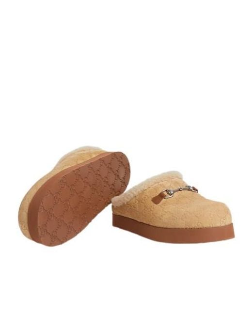 Gucci Brown Horsebit Mules for men