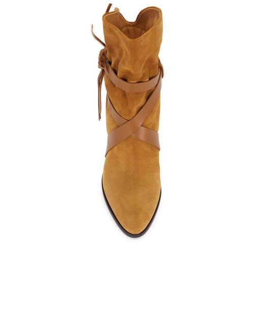 Isabel Marant Brown Atiny Wrap Boot
