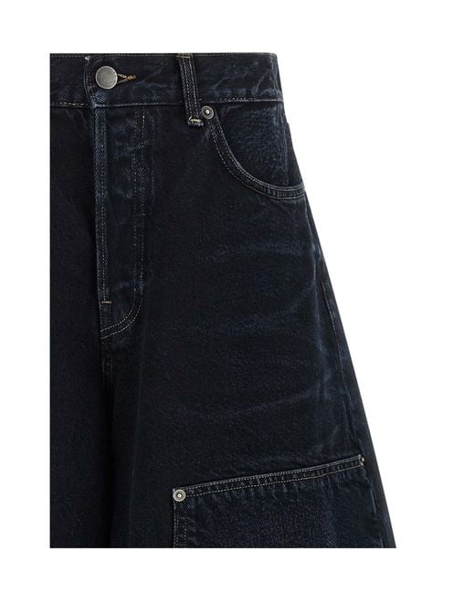 Haikure Blue Belt Loop Shorts