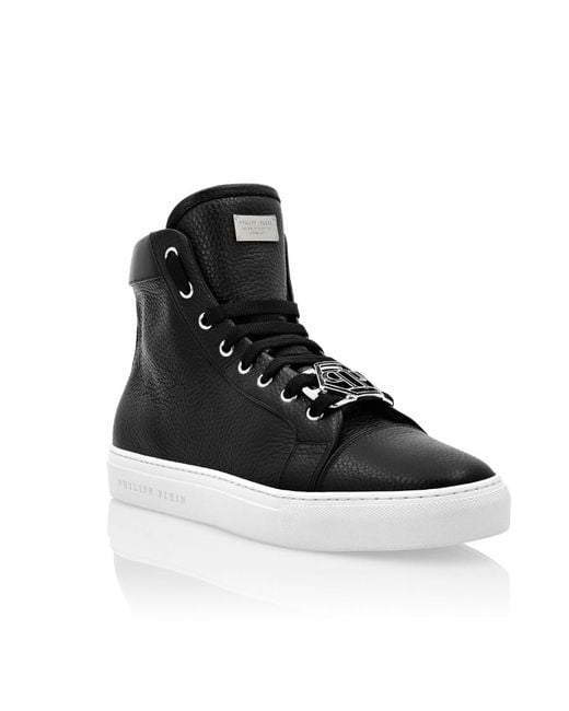 Philipp Plein Black High-Top Sneakers for men