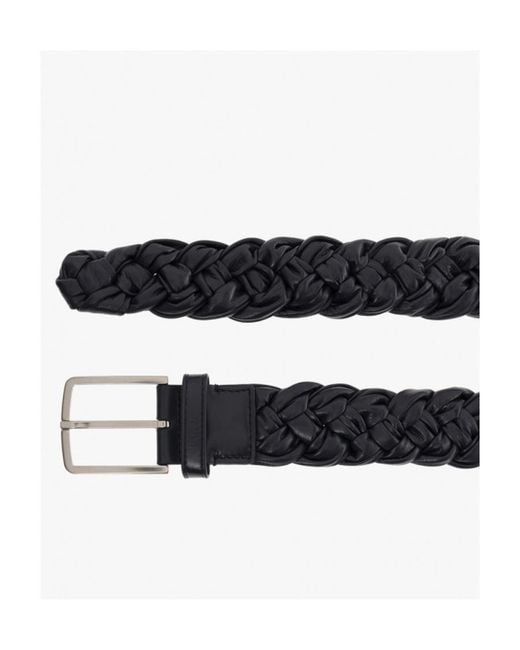 Bottega Veneta White Logo Belt for men