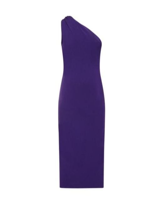 Galvan Purple Sleeveless Dress