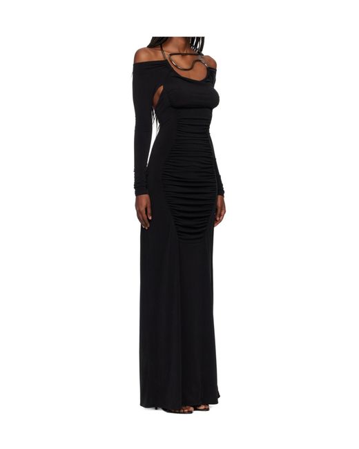 Coperni Black Cut-Out Dress