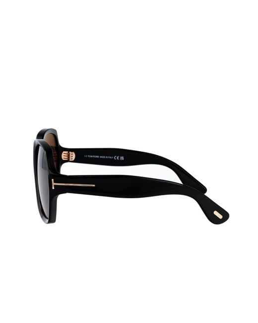 Tom Ford Black Eyewear Butterfly-Frame Sunglasses