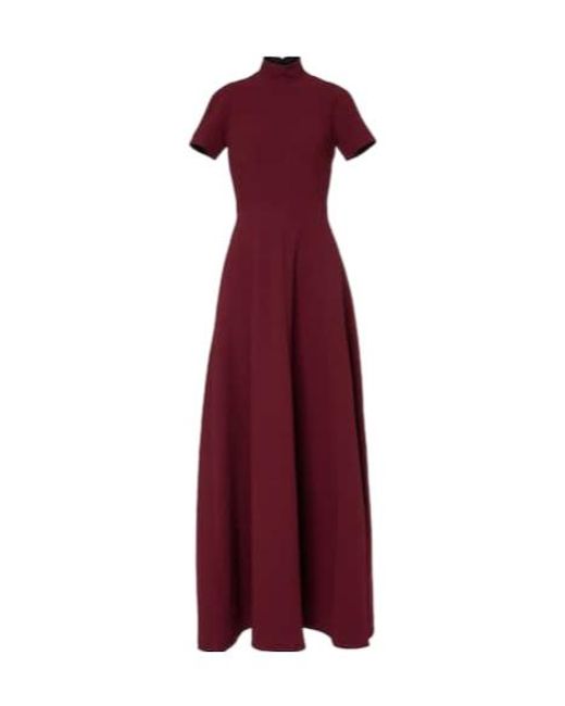 Emilia Wickstead Red Malinda Crêpe Gown