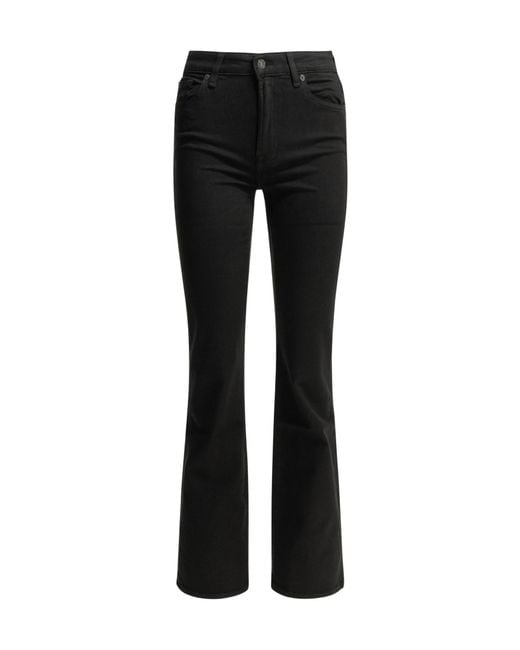 7 For All Mankind Black Belt-Loop Jeans