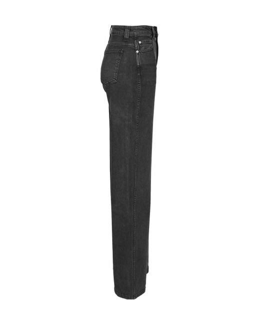 Khaite Black Dane High Waisted Jeans