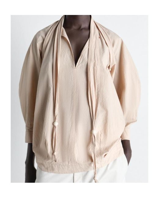 Lemaire Natural Scarf Blouse