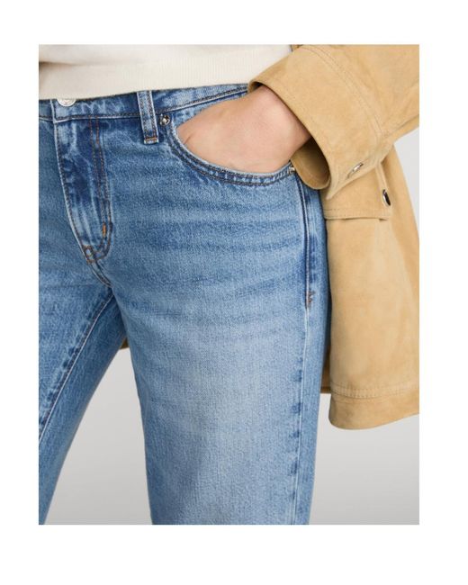 FRAME Blue Belt-Loop Jeans