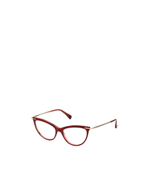 Max Mara White Cat-Eye Frame Glasses