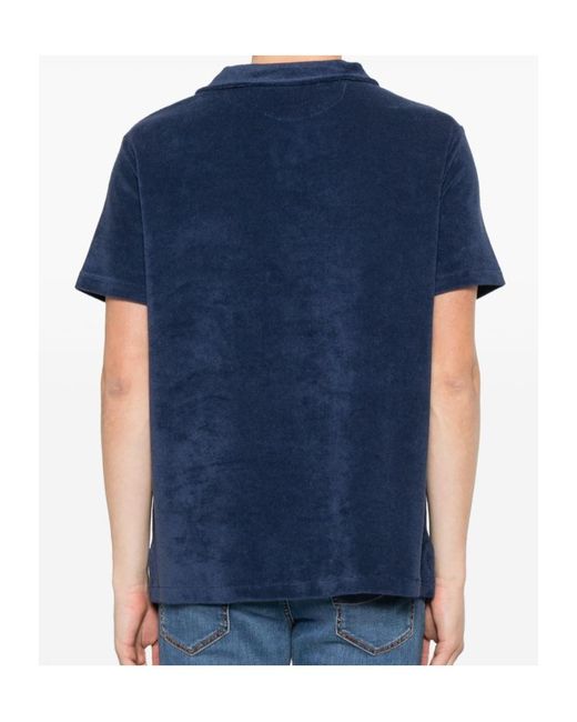 Polo Ralph Lauren Blue Terry-Cloth T-Shirt for men