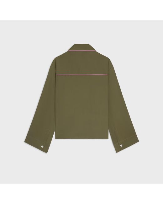 Céline Green Pyjama Shirt