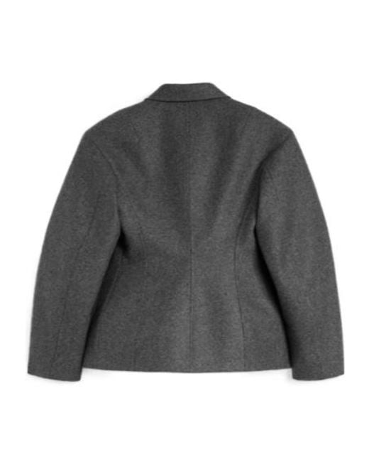 Jil Sander Black Melange Wool Jacket