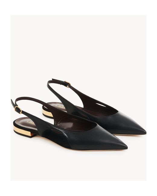 Chloé Multicolor Chloé Saada Slingback Flat Shoes