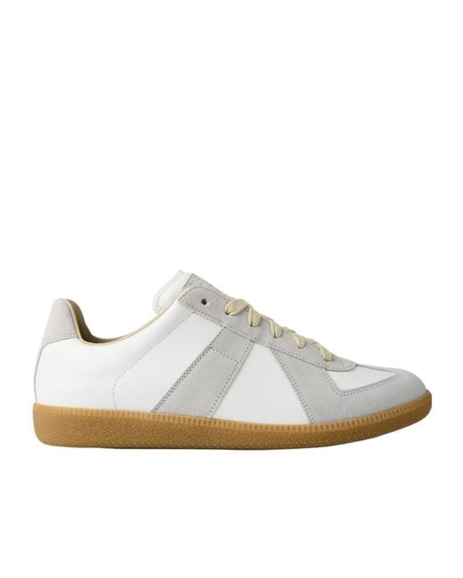 Maison Margiela White Low-Top Sneakers for men