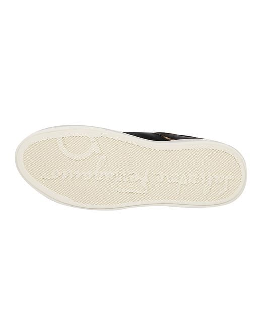 Ferragamo Black Logo Casual Sports Shoes for men