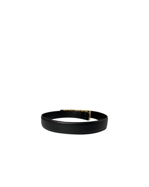 Moschino Black Logo Buckle Belt for men