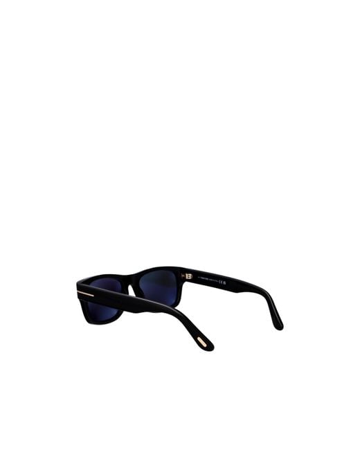 Tom Ford Black Eyewear Rectangular Frame Sunglasses