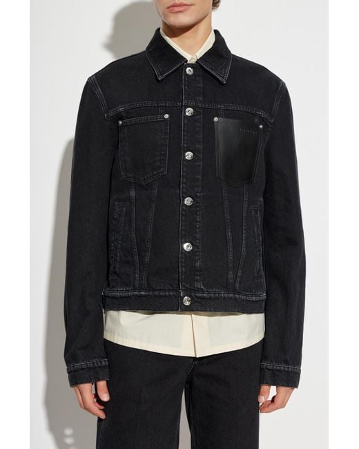 Lanvin Black Denim Jackets for men