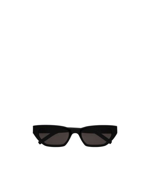 Saint Laurent White Eyewear Cat-Eye Sunglasses for men