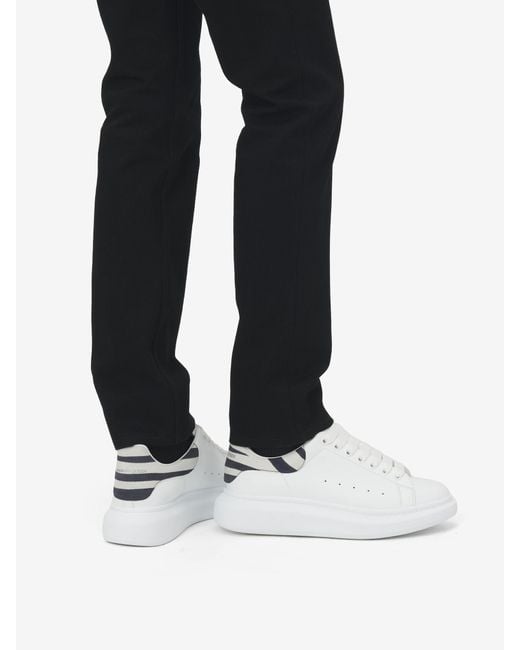 McQueen White Oversized Lace-Up Sneakers for men