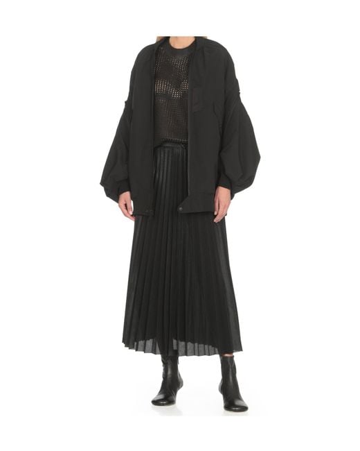 Junya Watanabe Black Open-Knit Short Sleeved T-Shirt