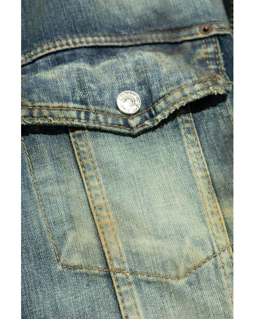 DSquared² Blue Long Sleeved Denim Jacket for men