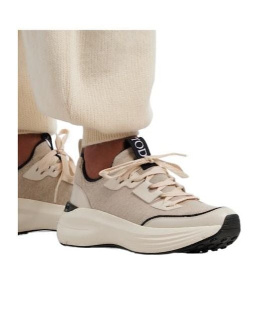 Tod's White Minimalist Low-Top Sneakers