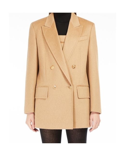 Max Mara Natural Olimpia Double-Breasted Blazer