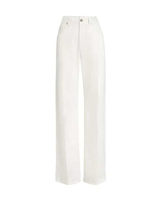 Brunello Cucinelli White The Contemporary Loose Jeans