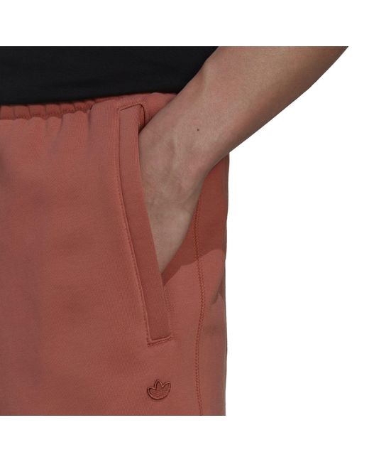 Adidas Originals Red Simple Sweatpants for men