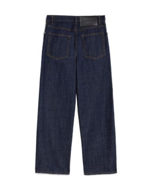 Jil Sander Blue Loose Denim Jeans for men