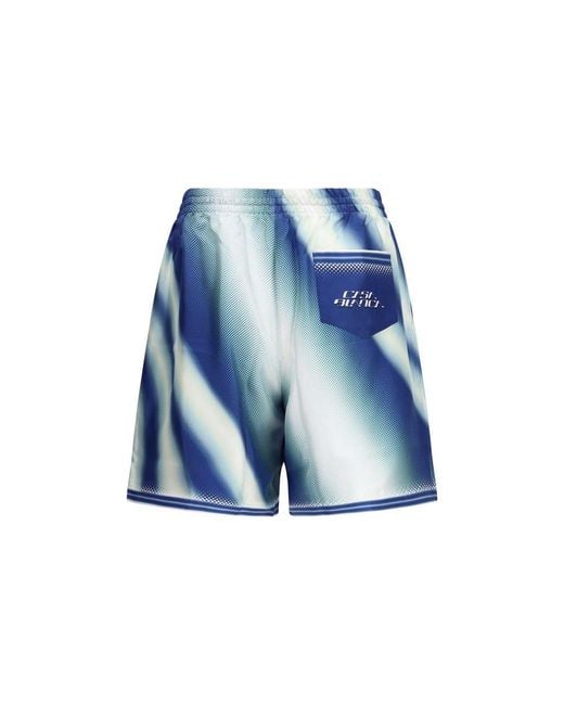 Casablanca Blue Wave Print Drawstring Trousers for men