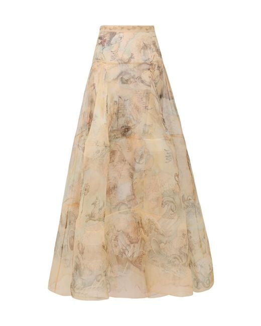 Zimmermann Natural Rebellion Lantern Maxi Skirt