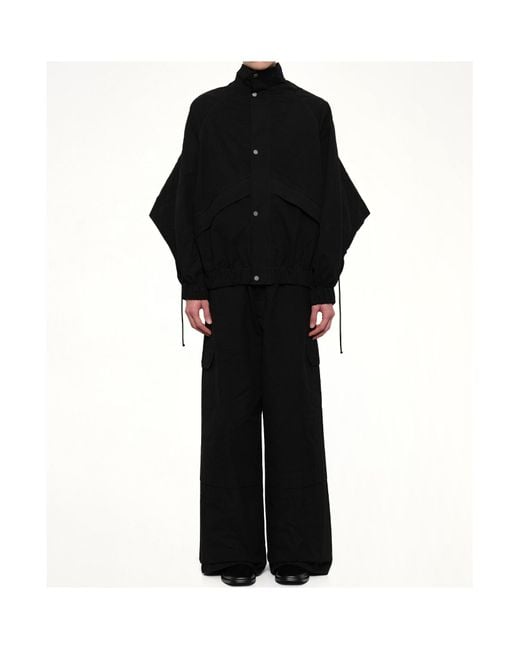 Egonlab Black Fold-Back Casual Jacket for men