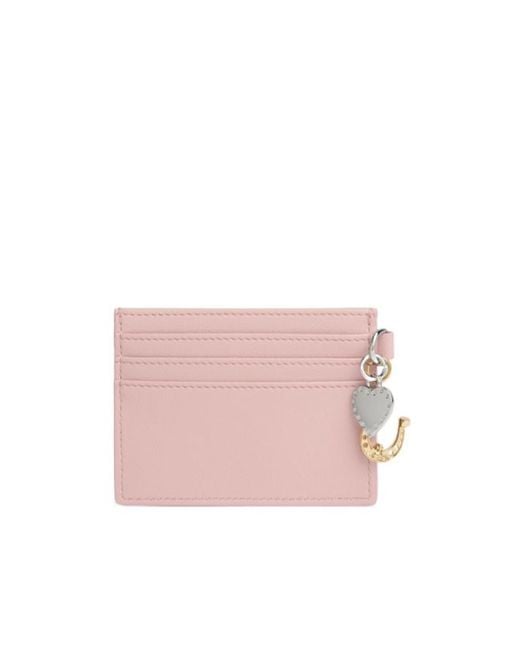 Vivienne Westwood Pink Orb-Plaque Charm-Detail Card Holder