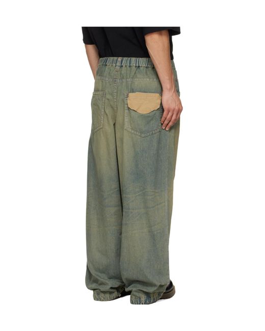Maison Mihara Yasuhiro Multicolor Drawstring Wide Jeans for men