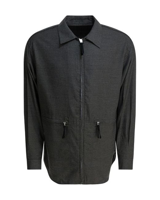 Comme des Garçons Black Comme Des Garçons Homme Flannel Checked Zipped Overshirt for men