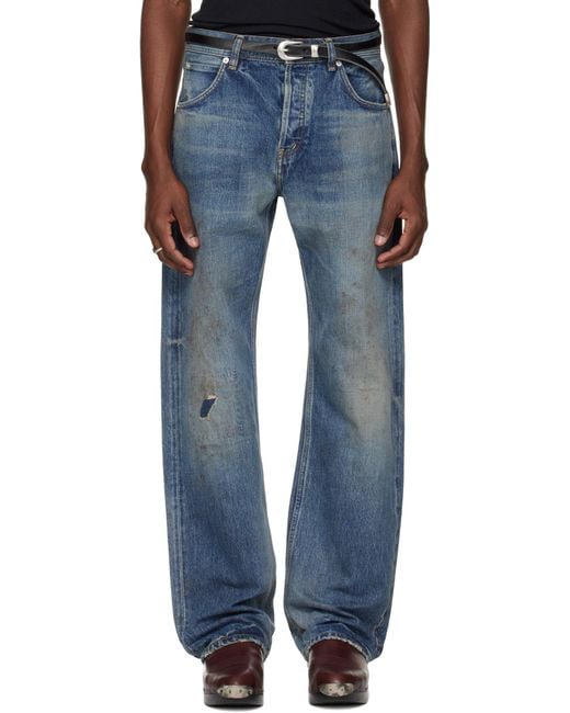 Enfants Riches Deprimes Blue Enfants Riches Déprimés Distressed Straight-Leg Jeans for men