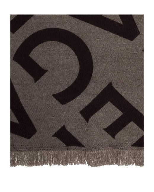 Ferragamo Black Ferragamo Monogram Jacquard Scarf