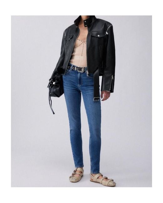 Liu Jo Blue High-Rise Ive-Pockets Jeans