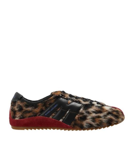 Marc Jacobs Brown Lace-Up Low-Top Sneakers