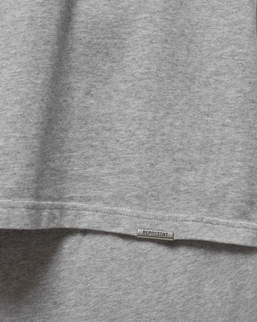 Represent Gray Owners Club Logo Printed Crewneck T-Shirt for men